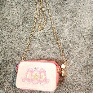 Juicy Couture Pink Mini Crossbody Bag with Gold Chain